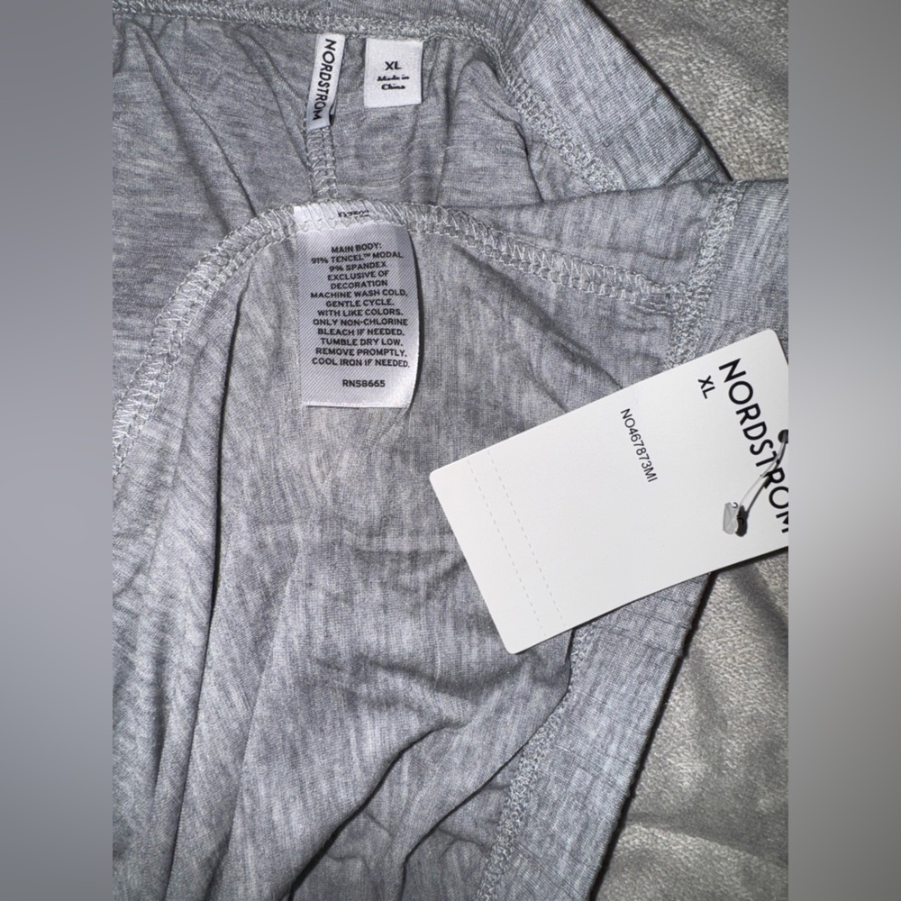 Nordstrom Gray Pajama Set Soft Knit Intimates - Picture 5 of 11